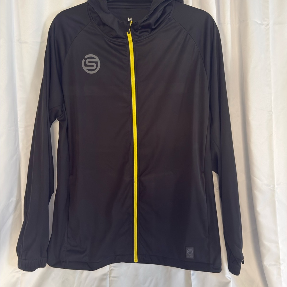 Skins Men’s Lightweight Jacket Size M Medium Black Excellent Condition